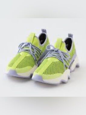 SOREL Kinetic Impact Lace Sneaker Slip On Lime Green Size 8